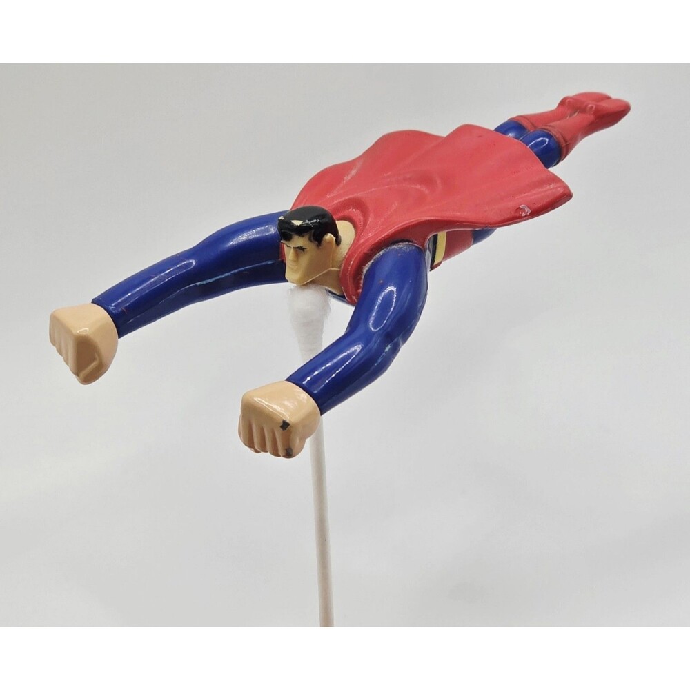 Vintage Burger King Balancing Toy Superman Figure And Daily Planet 1997